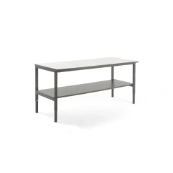 Pakkauspöytä CARGO Alahylly, 2000x750 mm, valkoinen, harmaa