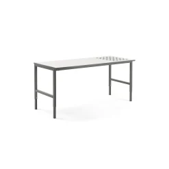 Pakkauspöytä CARGO Rullat, 2000x750 mm, valkoinen, harmaa