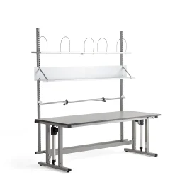 Pakkauspöytä MOTION Korkeussäädettävä, 2000x800 mm, harmaa