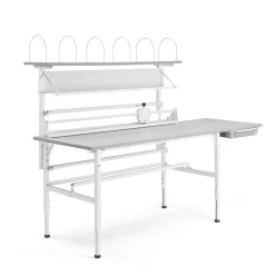Pakkauspöytä SEND Ylähylly, 2000x800 mm, harmaa