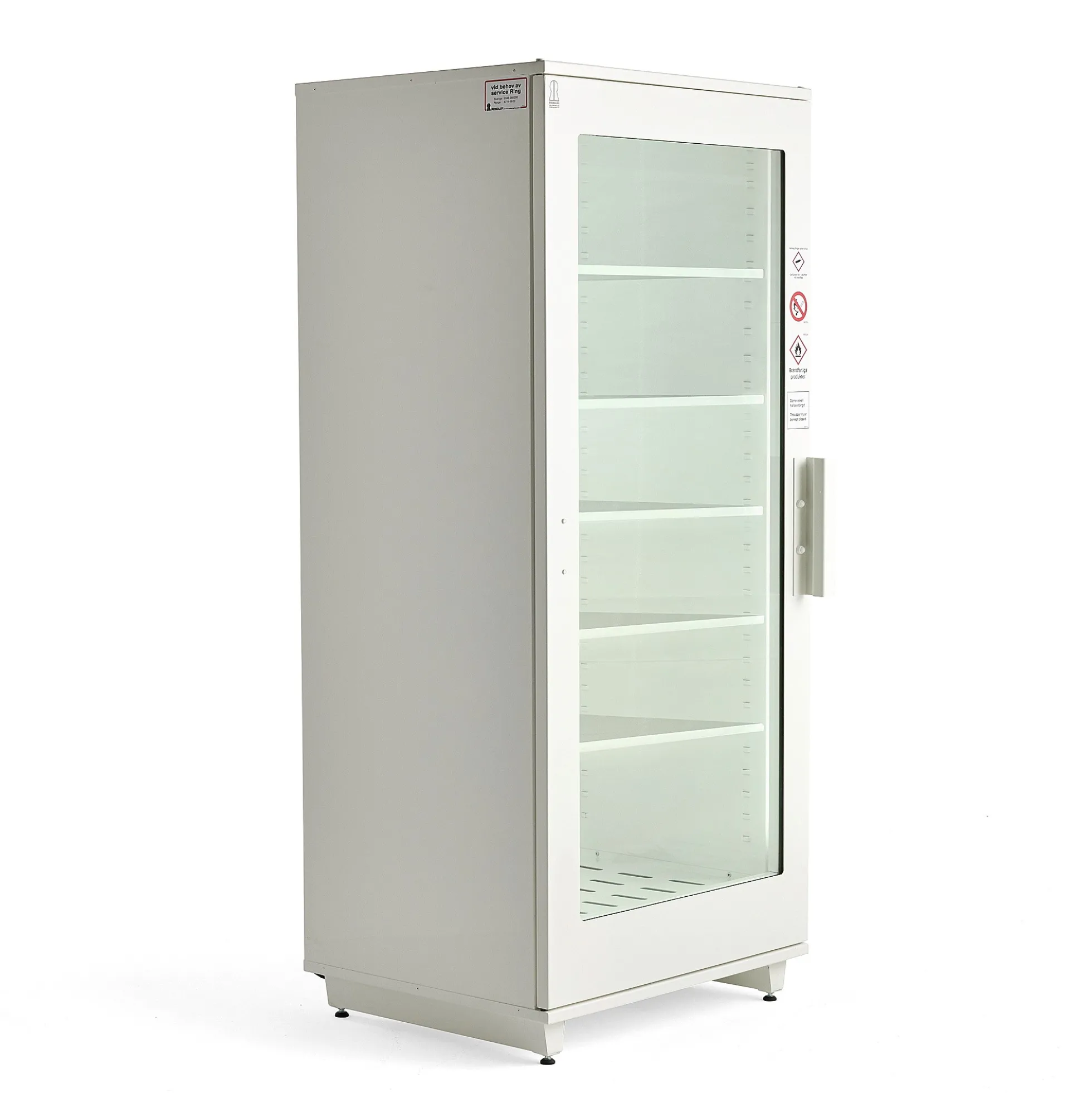 Paloturvakaappi myymälään PREVENT 2000x865x520 mm, valkoinen