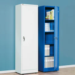 Peltinen arkistokaappi SMART 1900x530x400 mm, valkoinen