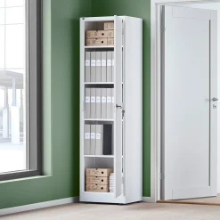 Peltinen arkistokaappi SMART 1900x530x400 mm, valkoinen