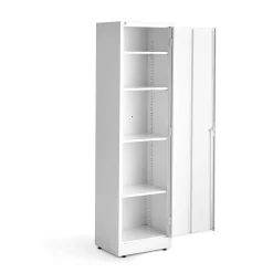 Peltinen arkistokaappi SMART 1900x530x400 mm, valkoinen