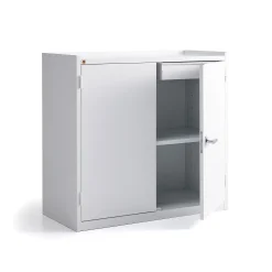 Peltinen säilytyskaappi SERVE 900x950x450 mm, valkoinen