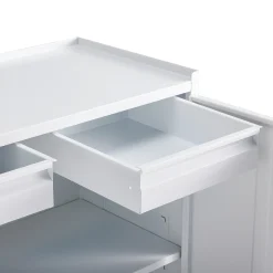 Peltinen säilytyskaappi SERVE 900x950x450 mm, valkoinen
