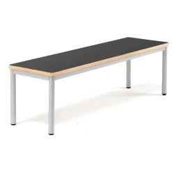 Penkki BURÅS 1510x420 mm, musta, hopeanharmaa