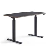 Pieni sähköpöytä NOVUS 1200x600 mm, musta jalusta, musta työtaso