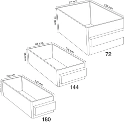 Pientavaralaatikosto 396 laatikkoa, 1600x622x570 mm