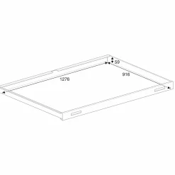 Piirustuslaatikosto SKETCH Yksipuolinen, A0, teräs, valkoinen