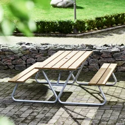 Piknikpöytä PICNIC PINE Erikoispitkä, 1800 mm, ruskea
