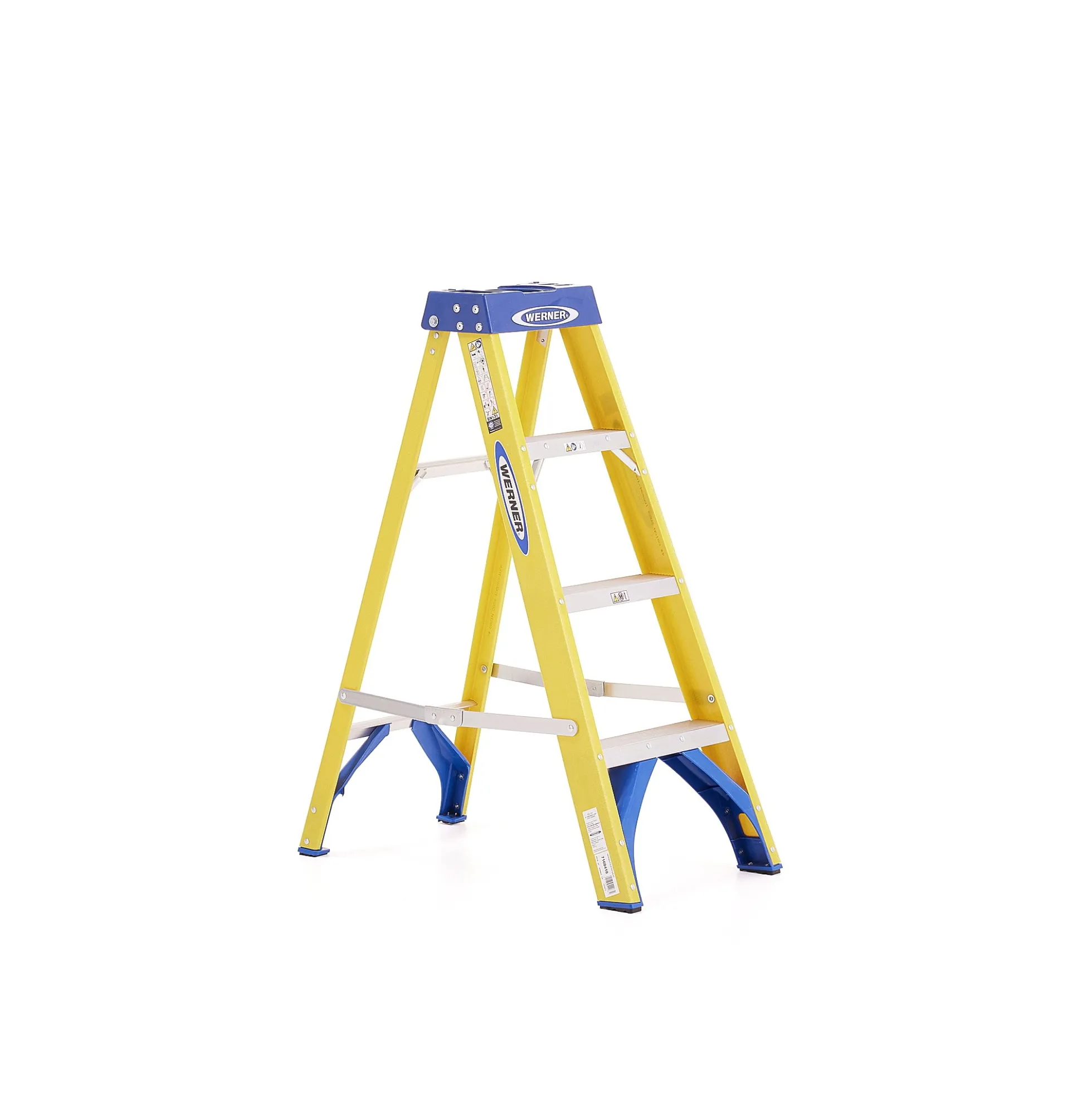Porrasjakkara LOFTY Lasikuitu, 4 askelmaa, korkeus 1120 mm