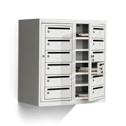 Postinlajittelukaappi MAILMAN Seinämalli, 12 lokeroa, 820x760x450 mm