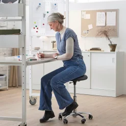 Projektipöytä TEAMWORK Pyörällinen, tarvikelaatikko, työkalupaneeli, valkoinen, valkotaulupöytälevy