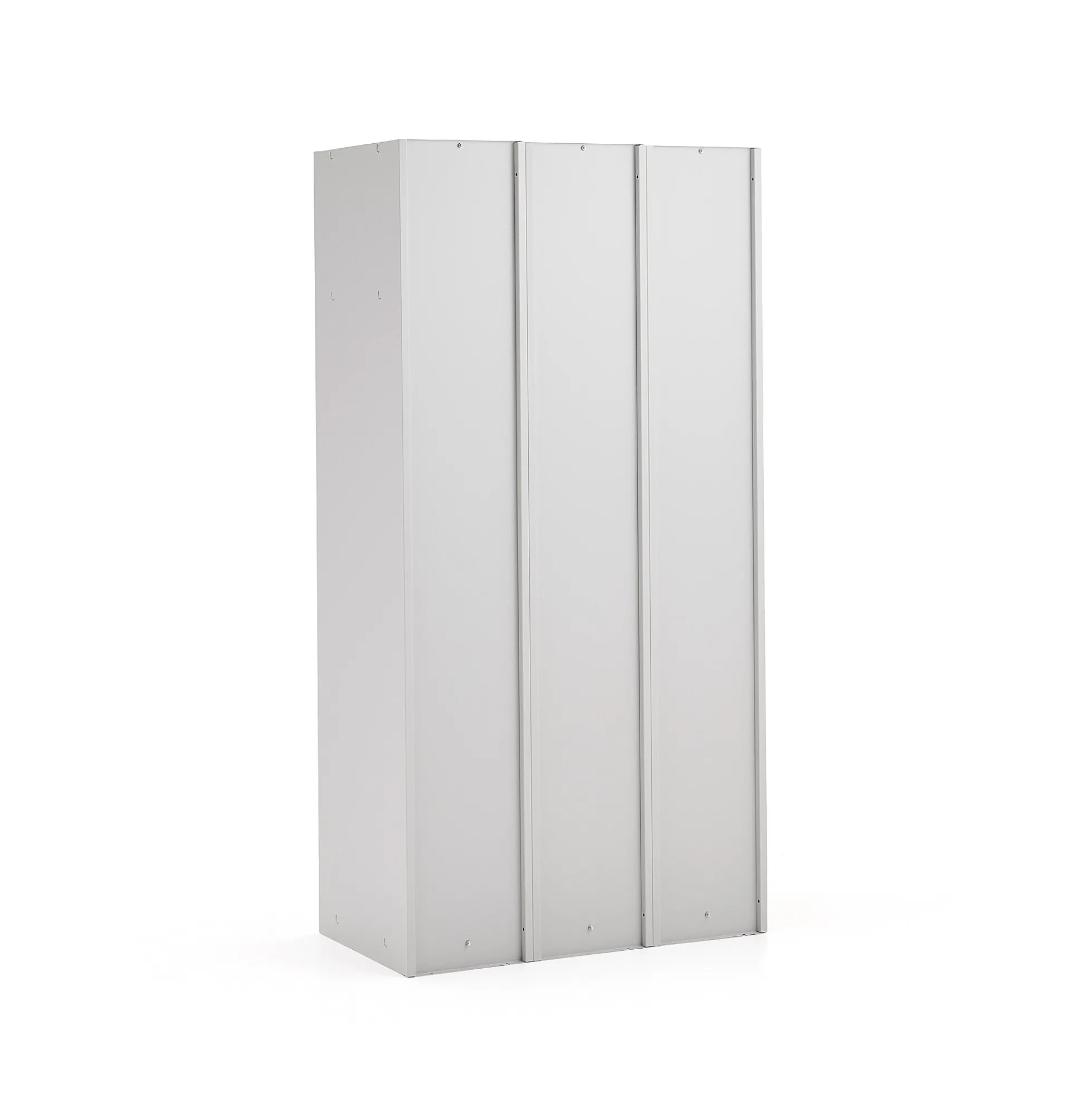 Pukukaappi CLICK 3 ovea, 3 osaa, 1800x900x500 mm, harmaa runko, tummanharmaa ovi