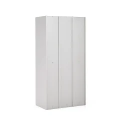 Pukukaappi CLICK 6 ovea, 3 osaa, 1800x900x500 mm, harmaa runko, tummanharmaa ovi