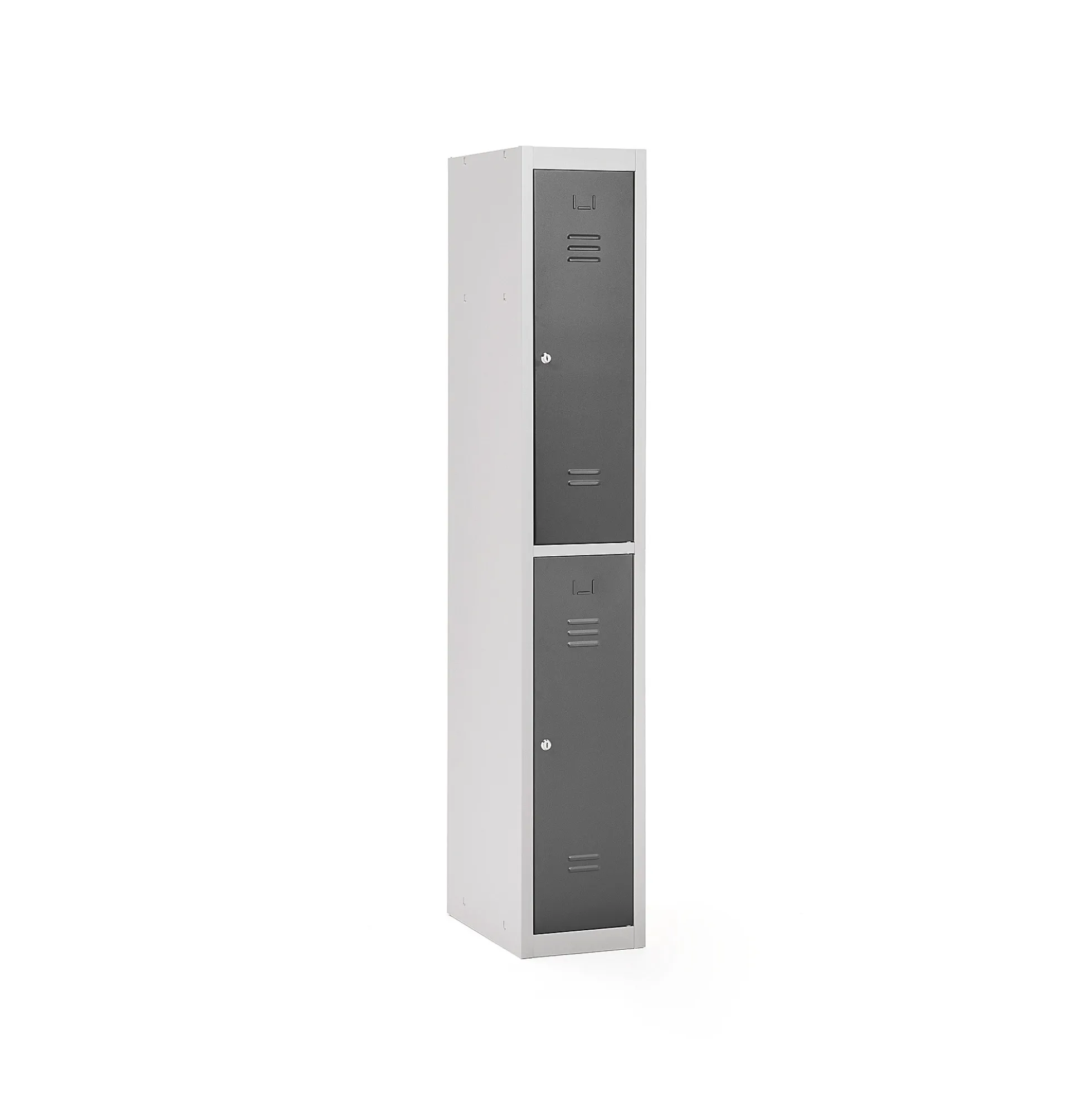 Pukukaappi CLICK 2 ovea, 1 osa, 1800x300x500 mm, harmaa runko, tummanharmaa ovi