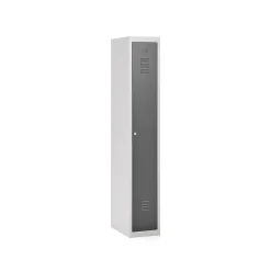 Pukukaappi CLICK 1 ovi, 1 osa 1800x300x500 mm, harmaa runko, tummanharmaa ovi