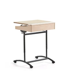 Pulpetti ACCESS Korkeussäädettävä, 650x550 mm, antrasiitti, beige ääntä vaimentava linoleumi