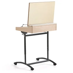 Pulpetti ACCESS Korkeussäädettävä, 650x550 mm, antrasiitti, beige ääntä vaimentava linoleumi