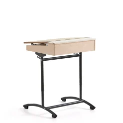 Pulpetti ACCESS Korkeussäädettävä, 650x550 mm, antrasiitti, beige ääntä vaimentava linoleumi