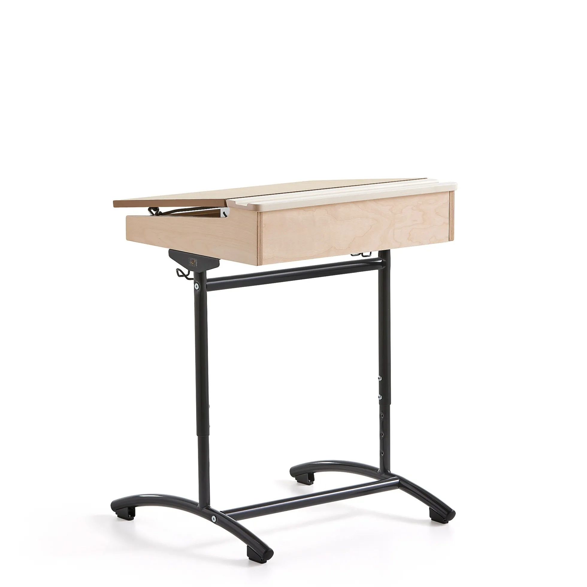 Pulpetti ACCESS Korkeussäädettävä, 650x550 mm, antrasiitti, beige ääntä vaimentava linoleumi