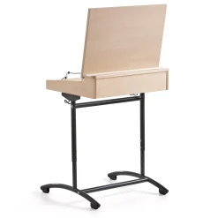 Pulpetti ACCESS Korkeussäädettävä, 650x550 mm, antrasiitti, koivu ääntä vaimentava korkeapainelaminaatti