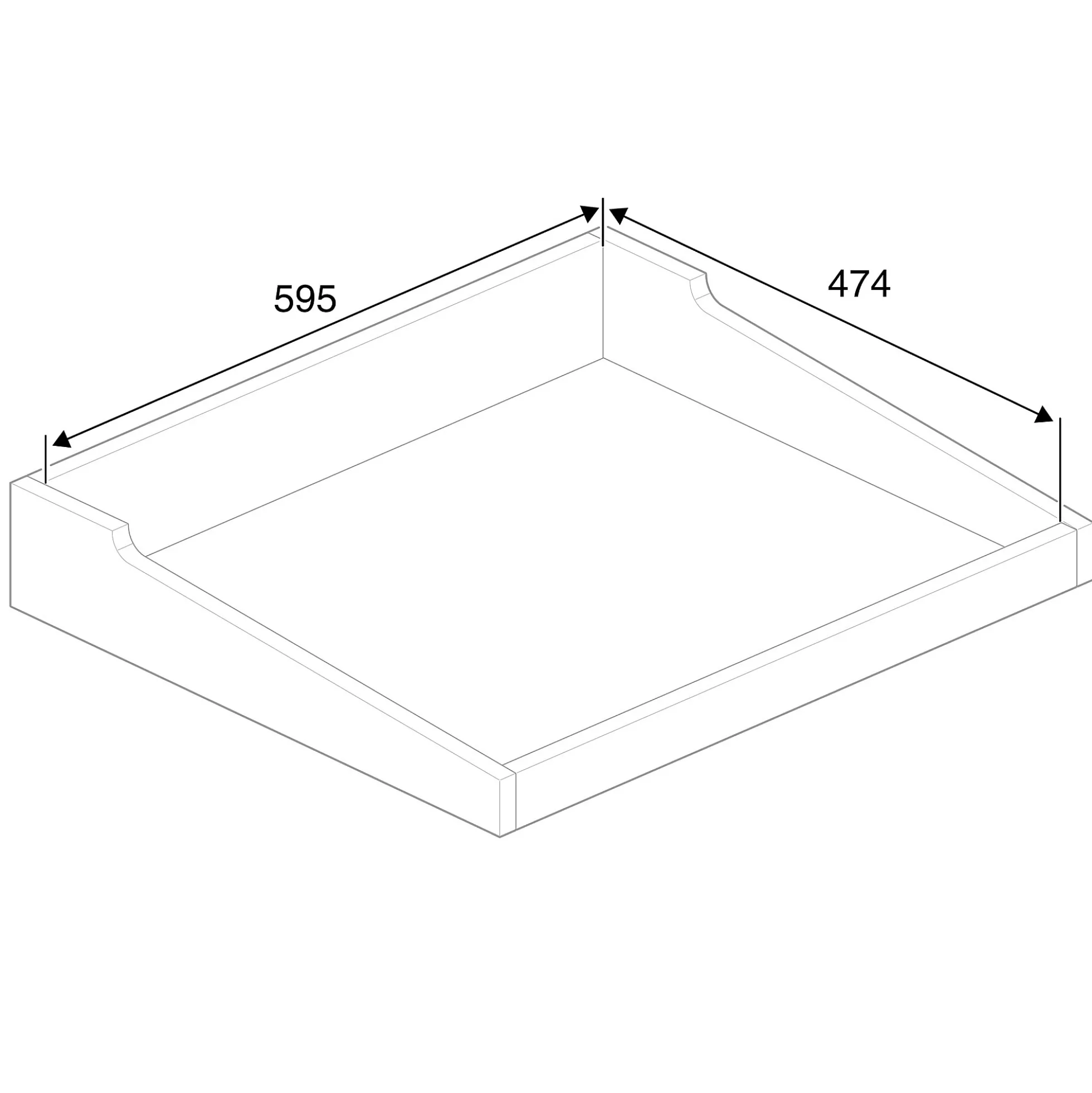 Pulpetti ACCESS 650x550 mm, korkeussäädettävä, korkepainelaminaatti, hopeanharmaa/koivu