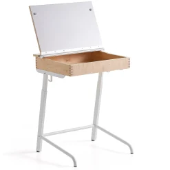 Pulpetti AXIOM Korkeapainelaminaatti, valkoinen/koivu
