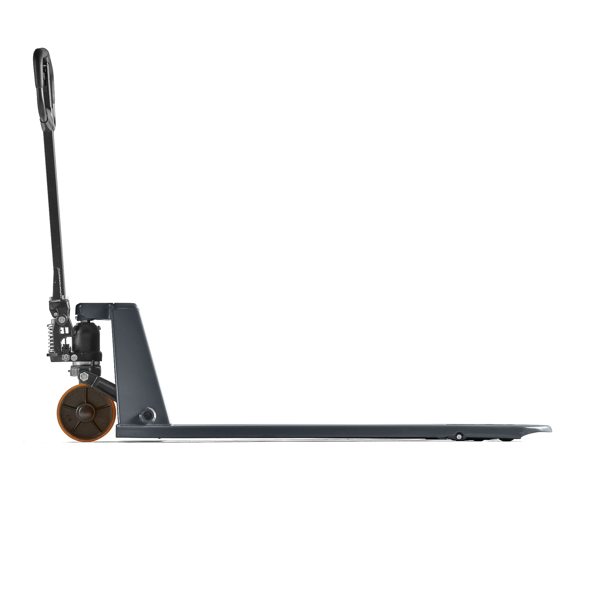 Pumppukärry ASSIST Matala, 51-165 mm, 1500 kg, 1150 mm, telipyörät, polyuretaani, harmaa