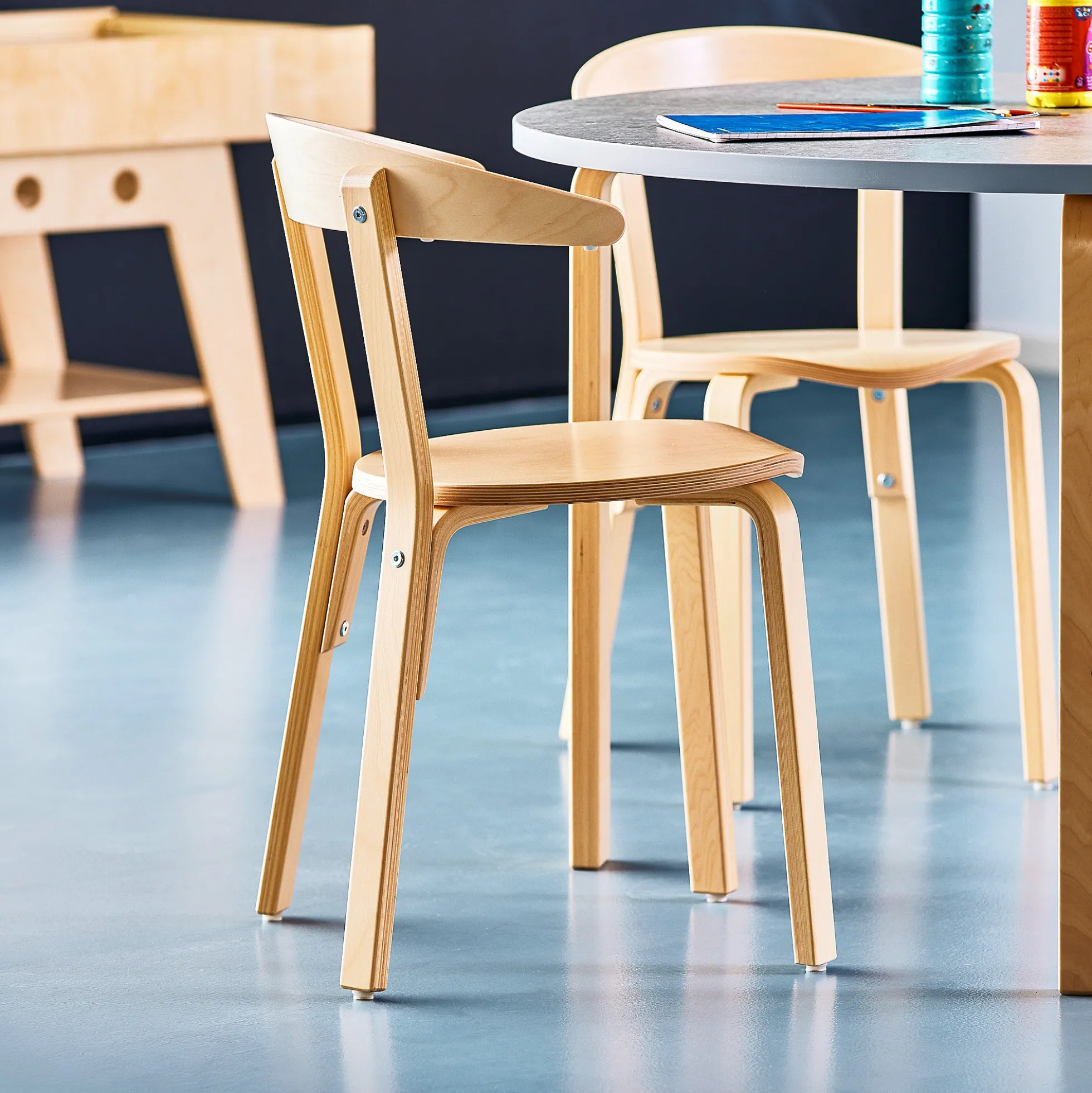 Puutuoli LINUS Istuinkorkeus: 450 mm, koivu, koivuviilu