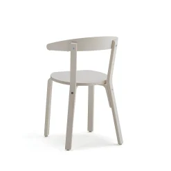 Puutuoli LINUS Istuinkorkeus: 450 mm, valkoinen vaneri