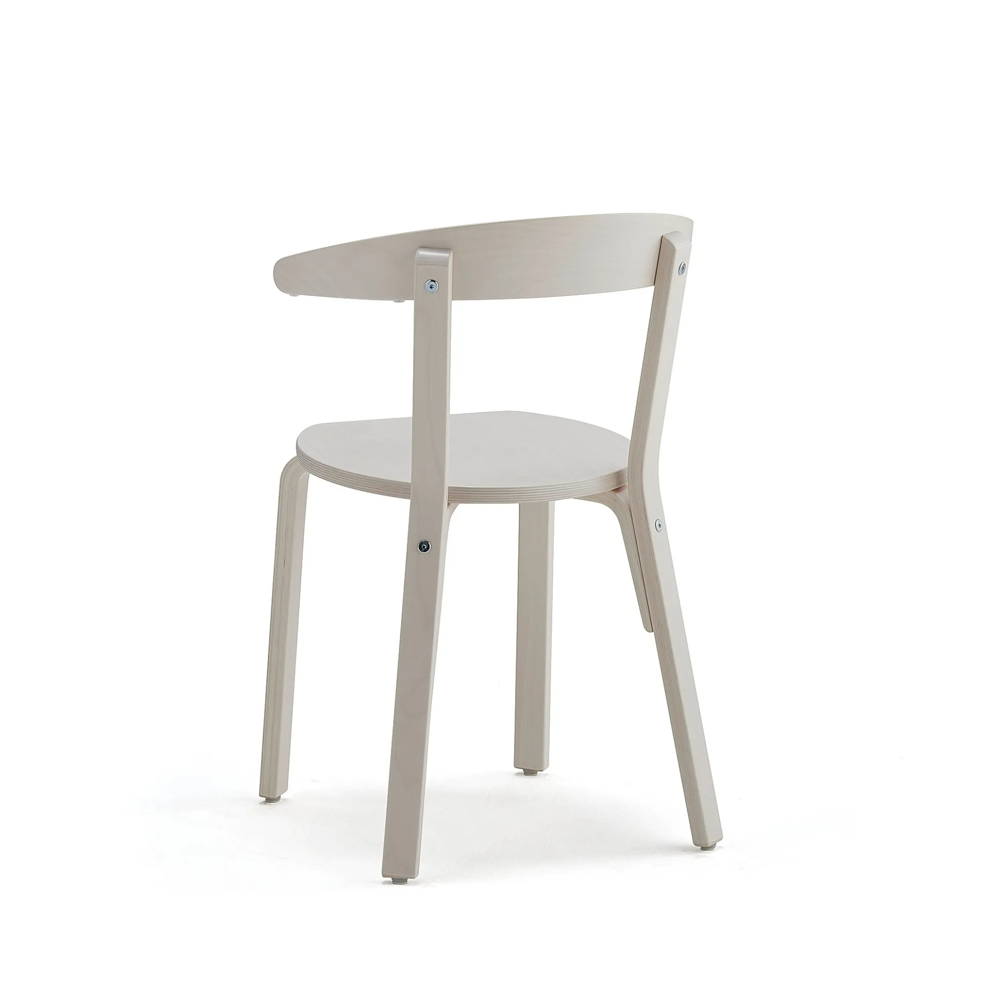 Puutuoli LINUS Istuinkorkeus: 450 mm, valkoinen vaneri