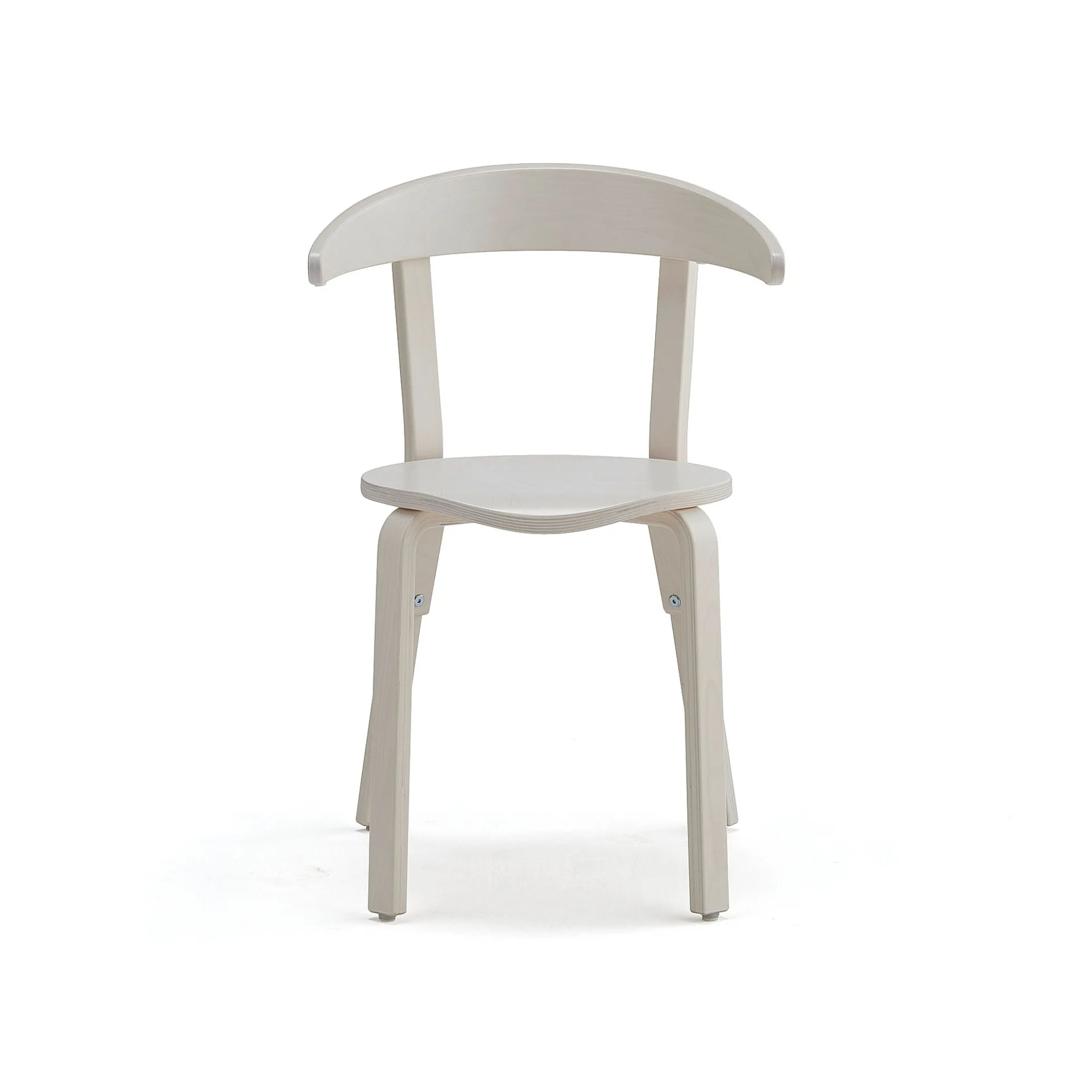 Puutuoli LINUS Istuinkorkeus: 450 mm, valkoinen vaneri