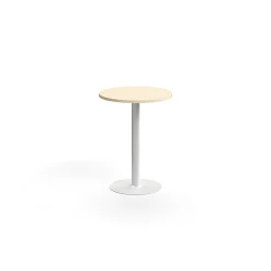 Pyöreä baaripöytä VERTICUS Ø700x900 mm, koivu/valkoinen