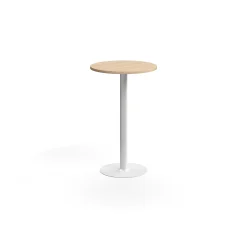 Pyöreä baaripöytä VERTICUS Ø700x1100 mm, tammi/valkoinen