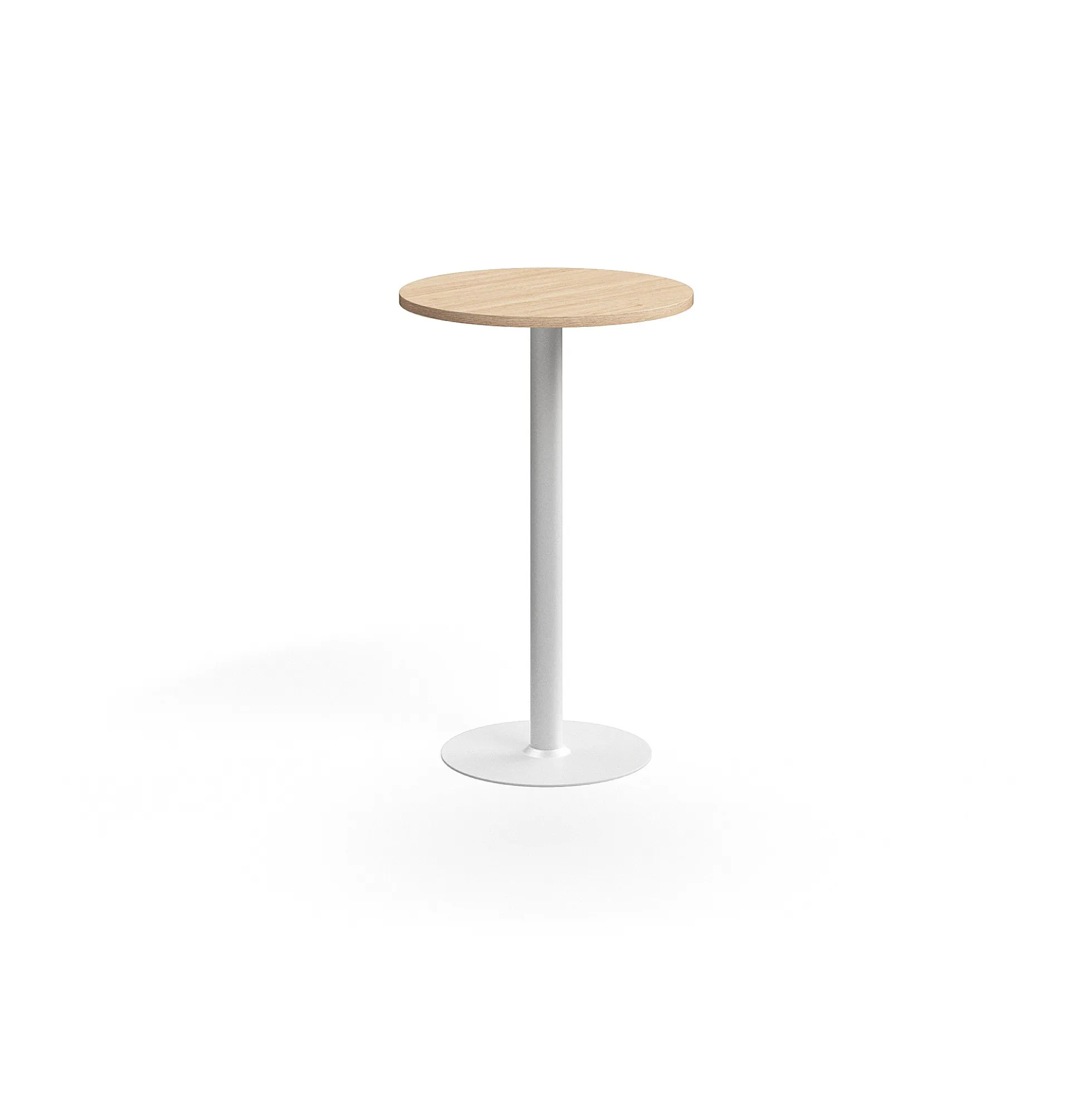 Pyöreä baaripöytä VERTICUS Ø700x1100 mm, tammi/valkoinen