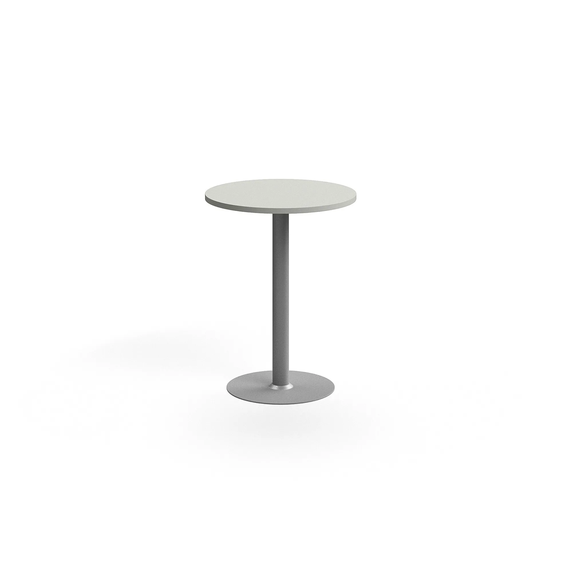 Pyöreä baaripöytä VERTICUS Ø700x900 mm, vaaleanharmaa/hopea