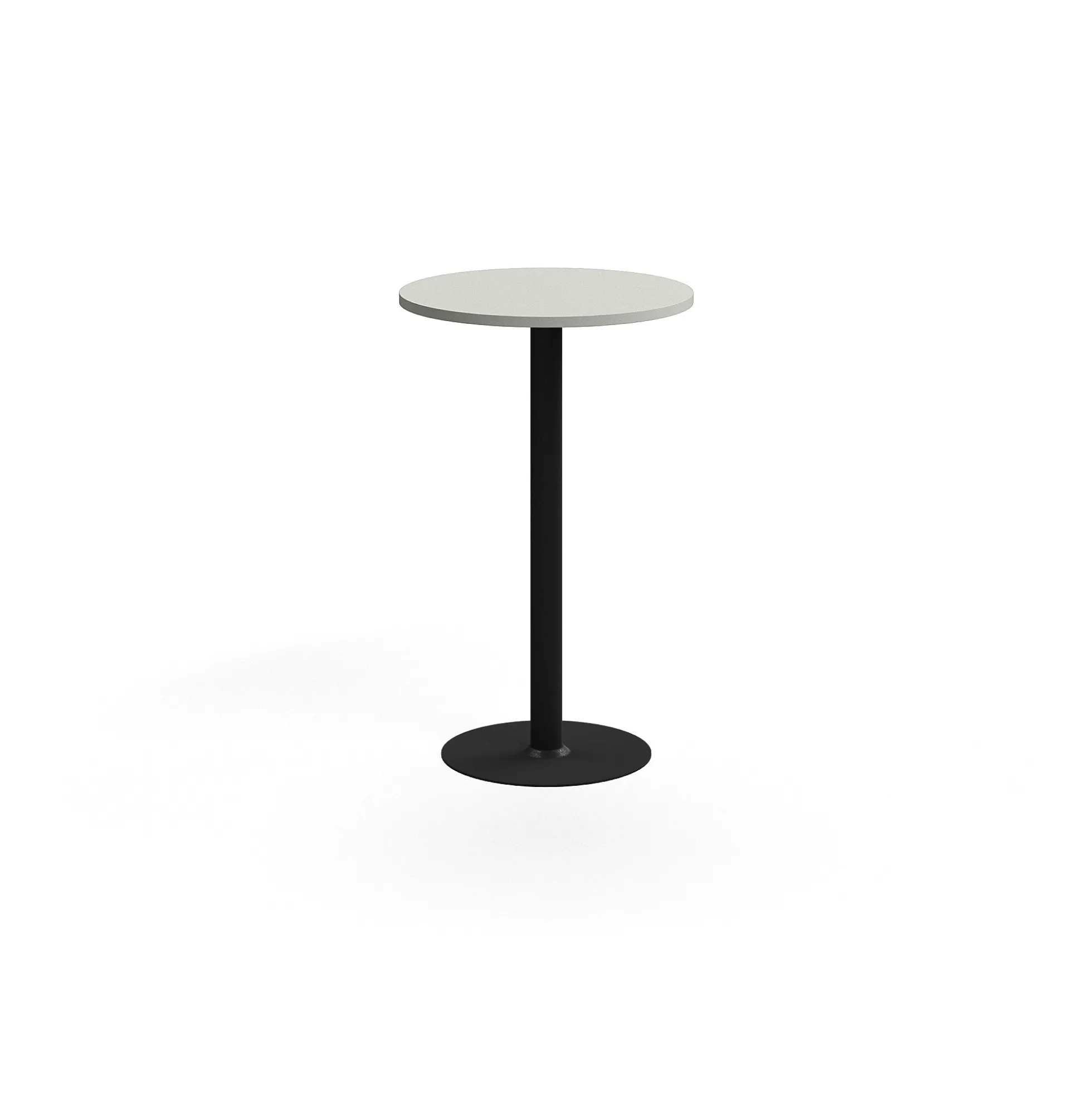 Pyöreä baaripöytä VERTICUS Ø700x1100 mm, vaaleanharmaa/musta