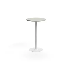 Pyöreä baaripöytä VERTICUS Ø700x1100 mm, vaaleanharmaa/valkoinen