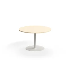 Pyöreä pöytä VERTICUS Ø1200x720 mm, koivu/valkoinen