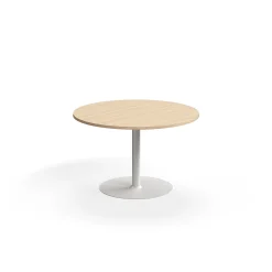 Pyöreä pöytä VERTICUS Ø1200x720 mm, tammi/valkoinen