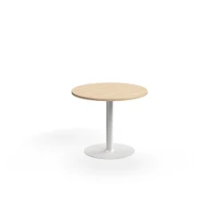 Pyöreä pöytä VERTICUS Ø900x720 mm, tammi/valkoinen
