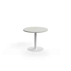 Pyöreä pöytä VERTICUS Ø900x720 mm, vaaleanharmaa/valkoinen