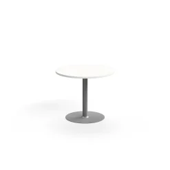 Pyöreä pöytä VERTICUS Ø900x720 mm, valkoinen/hopea