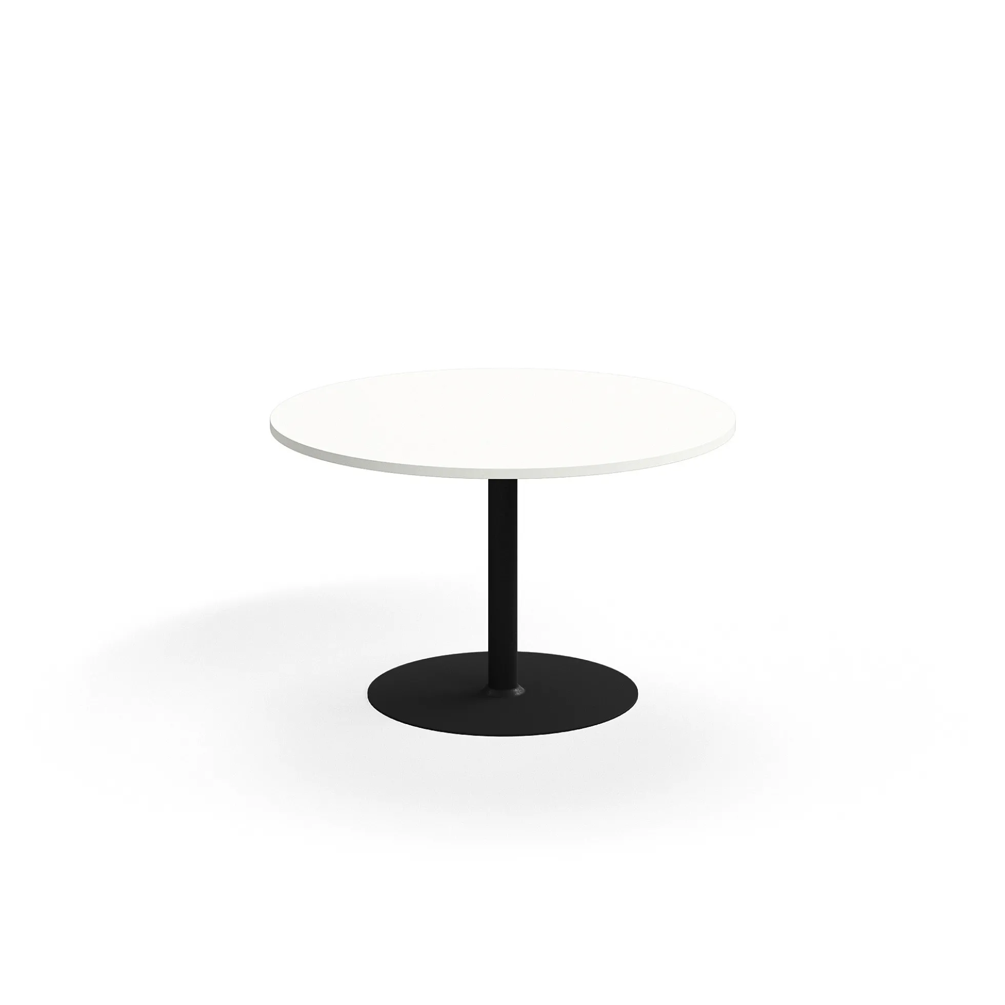 Pyöreä pöytä VERTICUS Ø1200x720 mm, valkoinen/musta