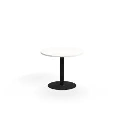 Pyöreä pöytä VERTICUS Ø900x720 mm, valkoinen/musta
