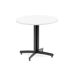 Pyöreä ruokapöytä SANNA Ø900x720 mm, musta/valkoinen