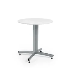 Pyöreä ruokapöytä SANNA Ø700x720 mm, silver/valkoinen