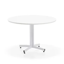 Pyöreä ruokapöytä SANNA Ø1100x720 mm, valkoinen